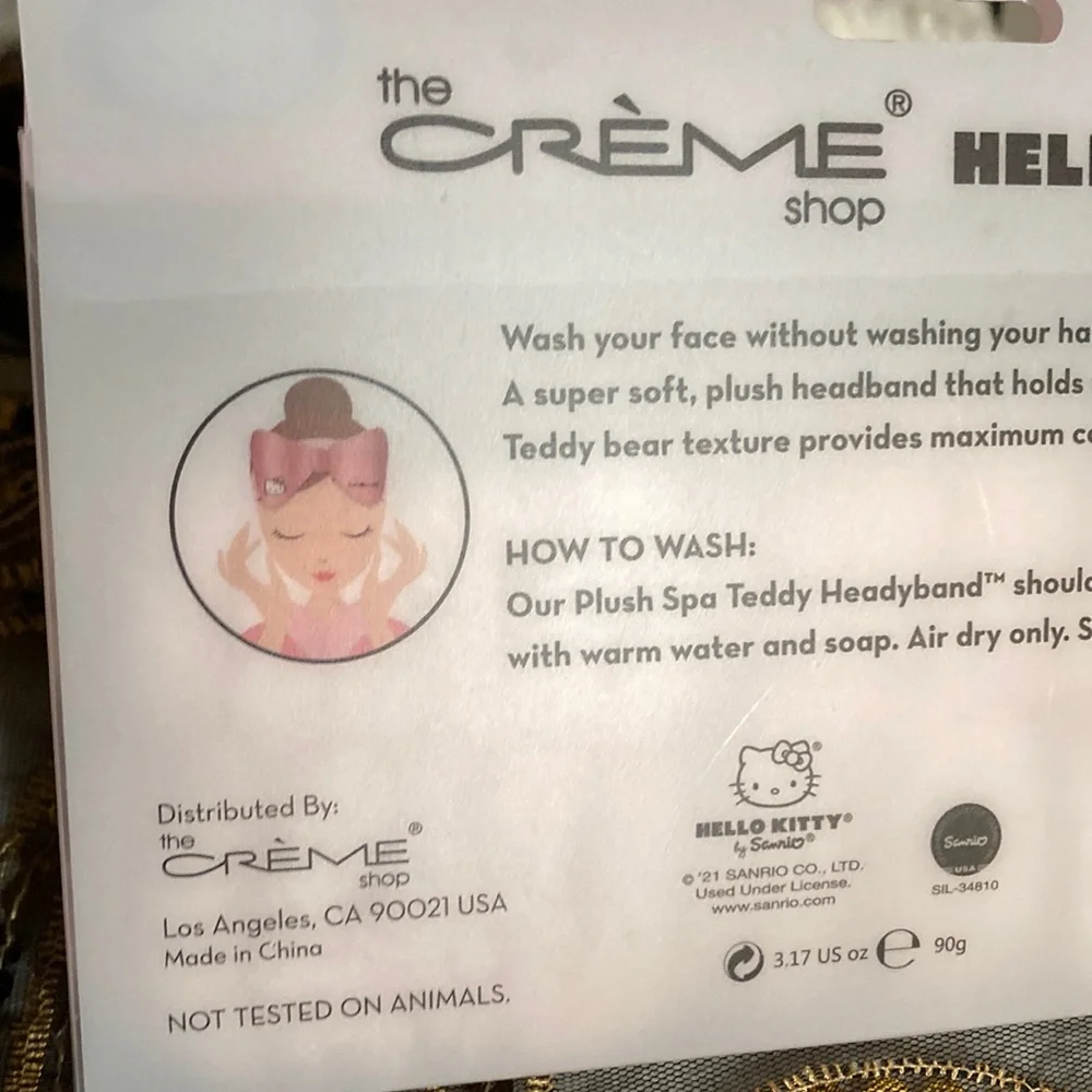 NWT The Crème Shop Hello Kitty Plush Spa Teddy H - Picture 5 of 9